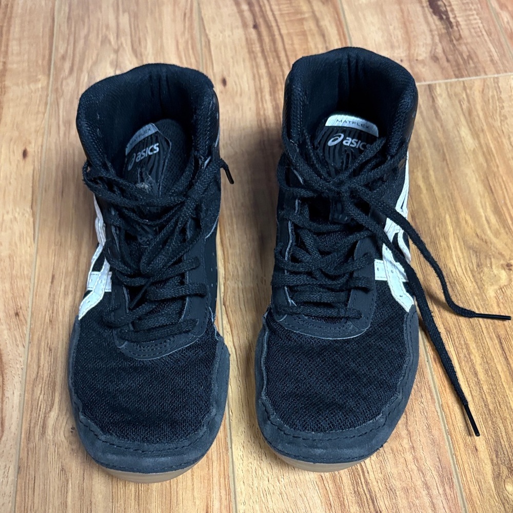 Asics Kids Black and White Sneakers